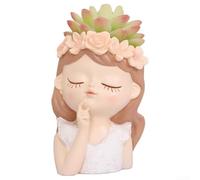 Fairy Vase Resin Construction Optimized for Succulent Root Development and Air Circulation in Confined Areas (B)