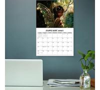 Fairy Wall Calendar 2026 - Enchanting Fairy Princess Calendar 2026 | Fantasy Art Decoration for Home Office Bedroom Living Room Kitchen Study