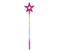 Fairy Wand, 13x2.9in ABS Five-Pointed Star Glitter Angel Creative Pretend Play Toy with Gold Silver Color Options for Party, School, Home