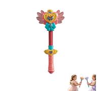 Fairy Wand Water Squirter Toy, Pool Squirter Toys,13-Hole Multi Jet Spray Blaster, Pull-Action Long Range Blaster, LED Light-Up, Pool & Beach Toy for Boys & Girls, (PINK)