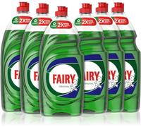 Fairy Washing Up Dishwashing Soap Liquid - 50% Longer lasting - New And Improved Formula (Original, 6x900ml)
