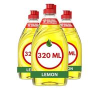 Fáiry Washing Up Liquid 320ml - Powerful Clean & Fresh Dishwashing Liquid for Sparkling Clean Dishes | Grease-Cutting, Clean & Fresh Fast-Rinsing Formula (3 Packs, Lemon)