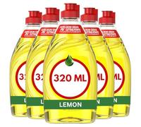 Fáiry Washing Up Liquid 320ml - Powerful Clean & Fresh Dishwashing Liquid for Sparkling Clean Dishes | Grease-Cutting, Clean & Fresh Fast-Rinsing Formula (5 Packs, Lemon)