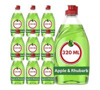Fáiry Washing Up Liquid 320ml - Powerful Clean & Fresh Dishwashing Liquid for Sparkling Clean Dishes | Grease-Cutting, Clean & Fresh Fast-Rinsing Formula (10 Packs, Apple & Rhubarb)