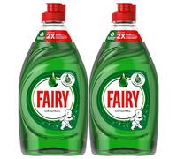 Fairy Washing Up Liquid Original 320 ml x 2 Pack - Fairy Dishwashing Liquid Concentrated Fresh Scent Formula Gentle on Hands in Kitchen Dish Cleaning Essential