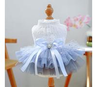 Fairy Wedding Dream Starry Night Blue Tulle Dress for Dogs