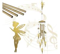 Fairy Wind Chimes Outdoors, Memorial Sympathy Gift, Metal Wind Chime for Mom Grandma Women Unique Memorial Gift for Yard Garden Home
