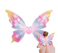 Fairy Wings - 75cm ABS Princess Cosplay Dress Up Wings | Comfortable Lightweight Electric Butterfly Wings with Music | Perfect For Girls, Kids, Dress Up And Imaginative Play