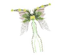 Fairy Wings - Adjustable Women Costume Accessories | Large 103 x 70 cm Fabric Wings for Halloween, Pride, Christmas, Festival, Cosplay, Stage Performance, Garden Party