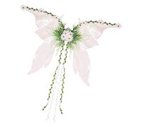 Fairy Wings - Adjustable Women Costume Accessories | Large 103 x 70 cm Fabric Wings for Halloween, Pride, Christmas, Festival, Cosplay, Stage Performance, Garden Party
