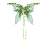 Fairy Wings - Adjustable Women Costume Accessories | Large 103 x 70 cm Fabric Wings for Halloween, Pride, Christmas, Festival, Cosplay, Stage Performance, Garden Party