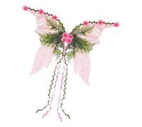 Fairy Wings Dress Up Fairies for Kids Adults, Sparkly Butterfly Costume | Transparent Fairy Accessory, Halloween Cosplay Fairy Costume, Party Party Costume