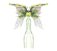 Fairy Wings Dress Up Fairies for Kids Adults, Sparkly Butterfly Costume | Transparent Fairy Accessory, Halloween Cosplay Fairy Costume, Party Party Costume