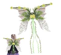Fairy Wings - Enchanting Butterfly Costume | Sparkling Sheer Wings For Looks | Halloween Costume Angel Winges Suitable For Dress-Up, Cosplay, Parties & Themed Events