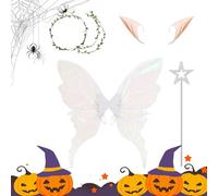 Fairy Wings For Adults And Girls, Fairy Wings Costume, Hallo-ween Fa-iry Outfit, Skin-Friendly Materials And Lightweight Construction, 105g For Adults Girls Wife Girlfriend Sisters Mother