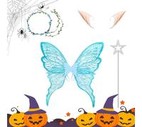 Fairy Wings For Adults And Girls, Fairy Wings Costume, Hallo-ween Fa-iry Outfit, Skin-Friendly Materials And Lightweight Construction, 105g For Adults Girls Wife Girlfriend Sisters Mother