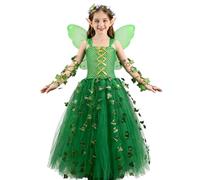 Fairy Wings For Girls Aged 2-10, With Floral Garland, Bracelets & Ears Wing