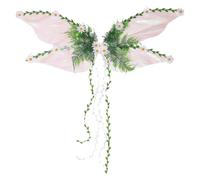Fairy Wings - Halloween Butterfly Wings with 3D Flowers & Leaves | Creative Costume Accessory Fancy Dress Outfit for Girls Children Festival Accessory