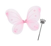 Fairy wings & magic wand Kids Dress-Up Accessories Lightweight Colourful