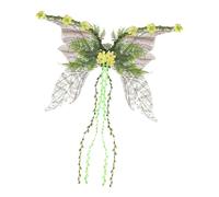 Fairy Wings, Pink Fairy Wings, Costume W Oodland E Lf W Ings With Pink Flowers Leaves And Vines, Comfortable Cosplay Gear, Enchanting Glow Effect, 70cm, For Halloween, Christmas Parties And Cosplay