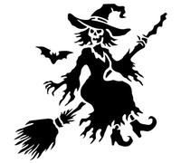 Fairy Witch Flying Bats Mylar Stencil Template 190 Micron A5 Size Painting Wall Art Crafts Airbrush