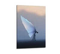 Fairy With Large Blue Wings Wall Art, Magical Decor For Home And Meditation Space Artistic Wall Mural Modern Hanging Decor Poster16x24inch(40x60cm)