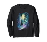 Fairycore Faerie Veil Portal With Magical Forest Curtain Long Sleeve T-Shirt