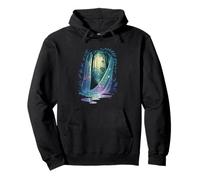 Fairycore Faerie Veil Portal With Magical Forest Curtain Pullover Hoodie