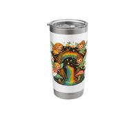 Fairycore Rainbow Realm - Cute Fairies in Enchanted Grove Stainless Steel Insulated Tumbler