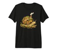 Fairycore Snail House Shell Cottage Fantasy Forest Premium T-Shirt