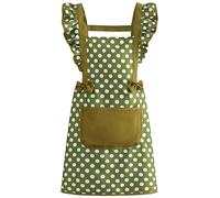 FAIRYGATE Aprons for Women Large Size Adjustable Neck Waterproof Aprons with Pockets Easy Clean Kitchen Cooking Aprons for Cooking Gardening Housework BBQ A1530