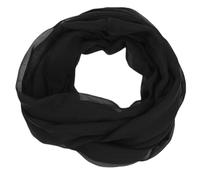FAIRYGATE Black Scarf for Women UK Elegant Chiffon Shawls Women's Scarves Loop Lightweight Long Neck Scarfs Plain Stylish Infinity Scarf for Women UK A0319