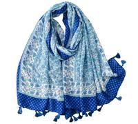 FAIRYGATE Blue Scarf for Women UK Ladies Scarf for Women Scarves Wraps Shawl Reversible Scarfs Warm Large 58044