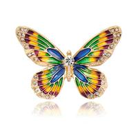FAIRYGATE Brooch Pins for Clothes Vintage Exquisite Jewelry Large Butterfly Corsage Wedding Broaches Lapel Pin Dress Suit Accessories Boutonniere Ideas Gift B2648
