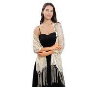 FAIRYGATE Cape Coat for Women Scarfs Shawls and Wraps for Womens Scarf for Wedding Perfect Proms Parties Accessory Shawl Shawls for Weddings Scarves for Bridal Evening Party Formal Ball UC1132