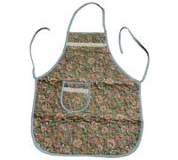 FAIRYGATE Chefs Apron Floral Kitchen Aprons for Women with Big Pockets Vintage Flower Aprons for Cooking Home Gardening Housework Green Full Cutton A3932