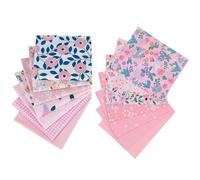 FAIRYGATE Fabric Patchwork Bundles for Sewing Squares Quarters Mixed Floral Pattern Precut Material Quilting Fabrics Scraps for Beginners Sewing DIY Craft 25 X 25 CM C0412