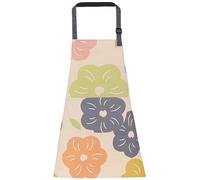 FAIRYGATE Floral Aprons for Women Adjustable Kitchen Apron Vintage Flower Aprons Baker Chef Apron Floral Apron Bib Apron Chefs Pinafore with Pockets for Cooking Baking Gardening Restaurant A5751