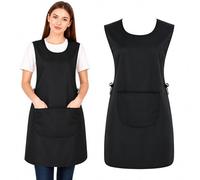 FAIRYGATE Kitchen Aprons for Women with Pockets Extra Large Plus Size Waterproof PVC Apron for Cleaning Waterproof A1531