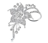 FAIRYGATE Ladies Brooches UK Vintage Elegant Unique Flower Brooch Corsage Austrian Crystal Brooch Badge Pin Wedding for Women, B2921