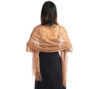FAIRYGATE Ladies Scarf Shawl Evening Cape Women's Shawl Wedding Party Scarf Wrap Vintage Bridal Dress Costume A0615