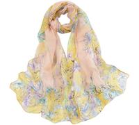 FAIRYGATE Ladies Scarves Shawls Wraps for Women Scarf Wedding Evening Party Bridal Lightweight Silky Scarfs Sheer Large Bikini Cover up 51017