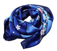 FAIRYGATE Ladies Scarves Women Large Satin Silk Feeling Formal Square Neck Scarf Head Hair Scarfs Wraps A2114