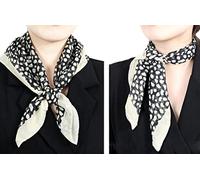 FAIRYGATE Leopard Print Scarf Ladies Scarfs Gifts Chiffon Scarf Female Neck Cover for Women Head Scarves Polka Dot Headscarf A2813