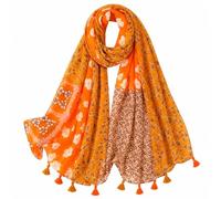 FAIRYGATE Orange Scarf Scarves for Women UK Trendy Stylish Super Soft Shawls and Wraps Oversized Stole Ladies Scarfs Gifts Summer Scarf 24242