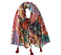FAIRYGATE Oversized Scarf Vintage Paisley Print Tassel Ladies Scarfs Gifts Mothers Day Gifts Women's Scarves & Wraps 9026