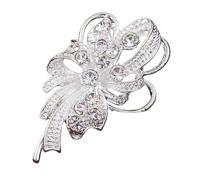 FAIRYGATE Rhinestone Brooch Lapel Pin Rhinestone Wrist Flower Ladies Brooches Corsages Bridal Accessories Wedding Bouquets,B3318