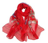 FAIRYGATE Scarves for Women Sale Sheer Soft Chiffon Scarf Bridal Women's Shawl For Special Occasions Ladies Scarfs A5122