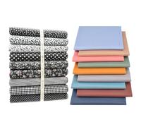 FAIRYGATE Sewing Material 18 Pcs Fabric Sheets 25 x 25 cm Sheets for DIY Crafts Assorted Color Paper for Sewing Patchwork School Projects Craft Quilts C0310