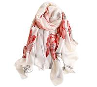 FAIRYGATE Silk Scarf for Women UK Lightweight Fashion Oversized Large Sunscreen Shawls Wraps Flower Print Pattern Long Satin Scarves for Ladies Scarfs Gifts 79017